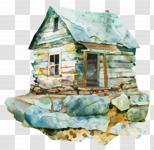 Log Cabin - Rustic Cabin Illustration Transparent PNG