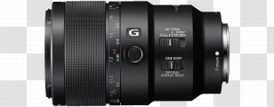 Sony FE Macro 90mm F/2.8 G OSS E-mount Camera Lens Photography - Frame Transparent PNG