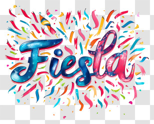 Fiesta - Fiesta Celebration Text Transparent PNG