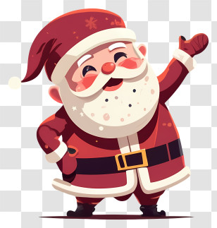 Santa Claus - Jolly Santa Claus Illustration For Christmas Transparent PNG