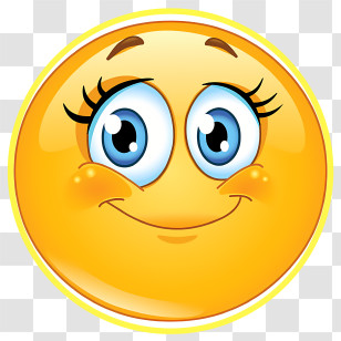 Emoji - Yellow Smiling Emoji Illustration Transparent PNG