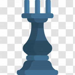 Chess - Blue Chess Piece Transparent PNG
