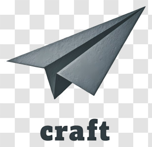 Craft Logo - Craft Paper Airplane Icon Transparent PNG