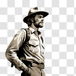 National Park Service Founders Day - Vintage Explorer Transparent PNG