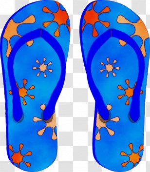 Flip-flops Slipper Shoe Electric Blue - Sandal - Footwear Transparent PNG
