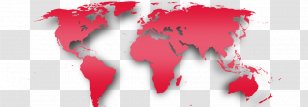 World Map First Country - Red - Freight Forwarding Transparent PNG