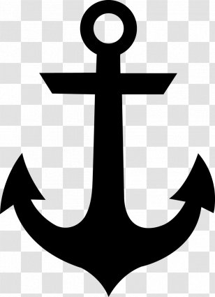 Stencil Silhouette Drawing Anchor Art - Printing Transparent PNG