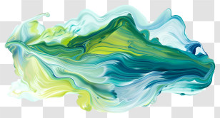 Paint Blend - Abstract Colorful Paint Swirl Transparent PNG