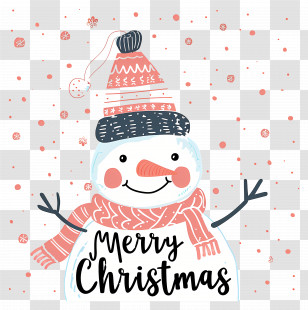 Christmas Snowman - Merry Christmas Snowman Transparent PNG