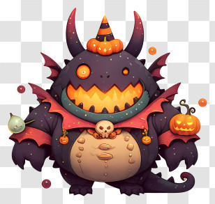 Happy Halloween Monster - Spooky Halloween Monster Transparent PNG