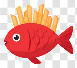 Fish And Chips Icon - Fish And Chips Cartoon Illustration Transparent PNG