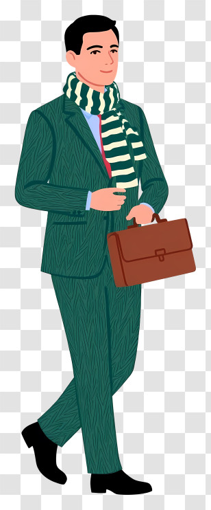 Businessman Holding Briefcase - Businessman In Suit With Briefcase Transparent PNG