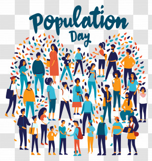 World Population Day - Population Day Celebration Transparent PNG