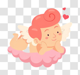 Cupid - Cherub Illustration For Valentine Transparent PNG