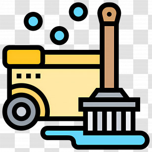 Cleaning Mop - Cleaning Supplies With Mop And Bucket Transparent PNG