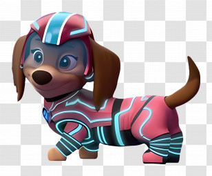 Paw Patrol - Animated Dog In Futuristic Suit Transparent PNG