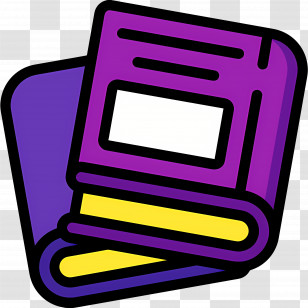 Book Cover - Colorful Books Illustration Transparent PNG