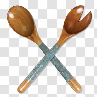 Wooden Spoon Turquoise Andie's World Gift Christmas Decoration - Fair Trade Transparent PNG