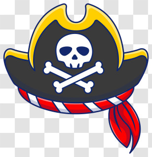 Pirate Hat - Pirate Hat With Skull And Crossbones Transparent PNG