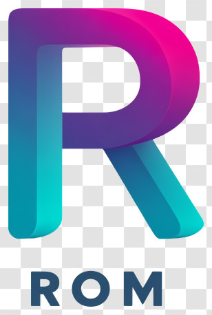 Rom Logo - Gradient R ROM Logo Transparent PNG