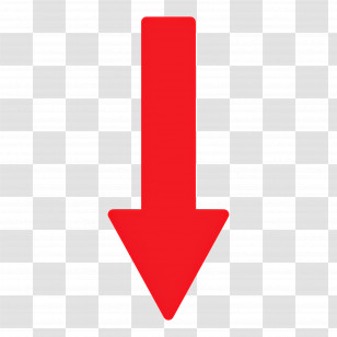 Down Arrow - Red Downward Arrow Symbol Transparent PNG