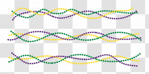 Mardi Beads - Mardi Gras Beads Transparent PNG