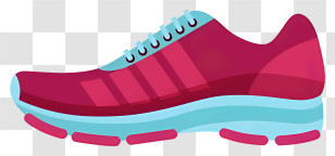 Shoe - Red Running Shoe For Sports Enthusiasts Transparent PNG