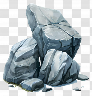 Grey Stones - Gray Rocky Outcrops In Nature Transparent PNG