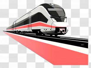 Train - Modern Train Transportation Concept Transparent PNG