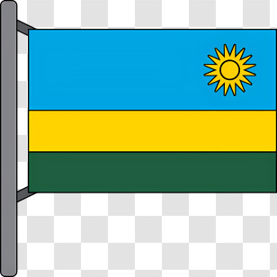 Rwanda Flag - Rwanda National Flag Transparent PNG