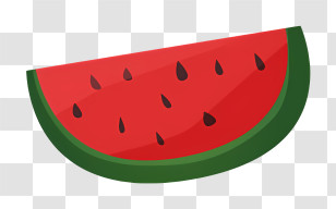Red Watermelon - Watermelon Slice - Perfect Summer Fruit Transparent PNG