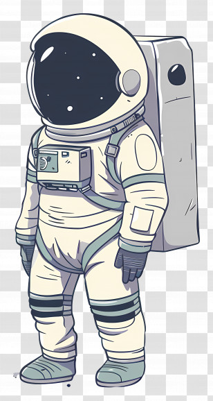 Astronaut - Cartoon Astronaut In Spacesuit Illustration Transparent PNG