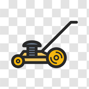 Gardening Tools Icon - Lawn Mower For Grass Cutting Transparent PNG