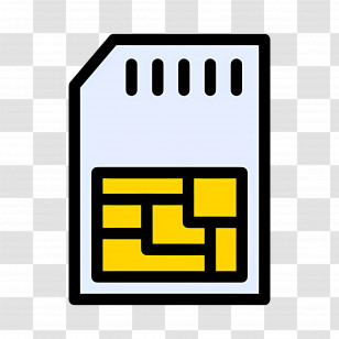 Phone Memory - SIM Card Illustration Transparent PNG