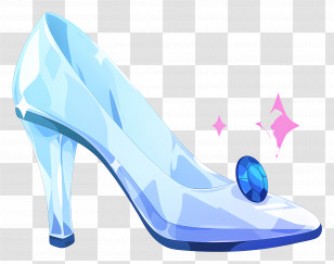 Cinderella Glass Shoe - Glass Slipper Illustration Transparent PNG