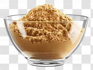 Coriander Powder - Brown Powder In A Glass Bowl Transparent PNG