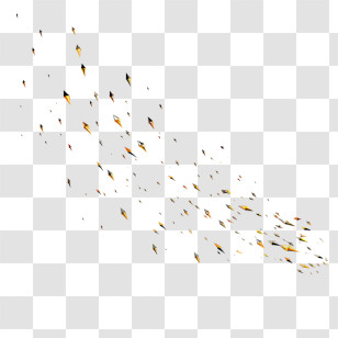Shooting Stars - Abstract Flock Of Birds In Motion Transparent PNG