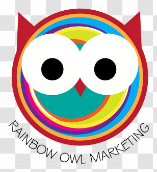 Rainbow Owl Logo - Rainbow Owl Marketing Logo Transparent PNG