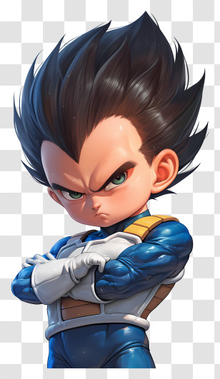 Vegeta - Cartoon Character In Armor Transparent PNG