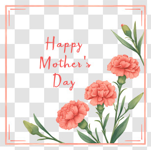 Happy Mother’s Day - Happy Mother's Day Frame Transparent PNG
