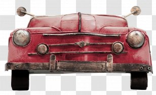 Vintage Car Full-Color Decorative Butterfly Illustrations Cart Transparent PNG