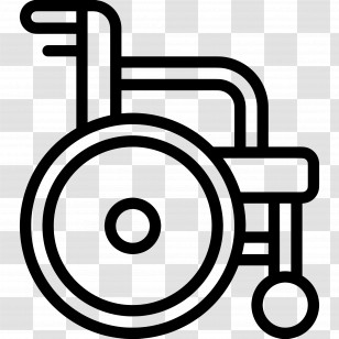 Wheelchair - Wheelchair Icon For Accessibility Transparent PNG