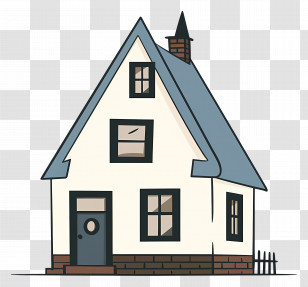 House - Simple Cartoon Small House Transparent PNG
