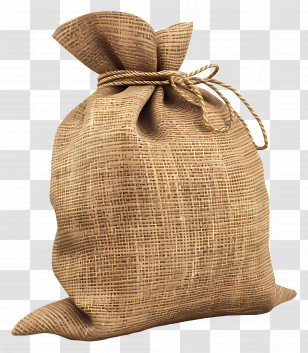 Burlap Sack - Burlap Sack With Rope Closure Transparent PNG