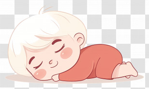 Sleeping Baby - Sleeping Baby Cartoon Illustration Transparent PNG