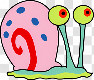 Spongebob Squarepants - Colorful Cartoon Snail Transparent PNG