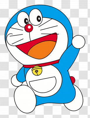 Doraemon - Blue Cartoon Cat Robot Illustration Transparent PNG