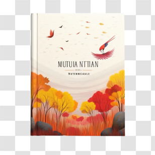 Book Cover Template - Book With Autumn Cover Design Transparent PNG