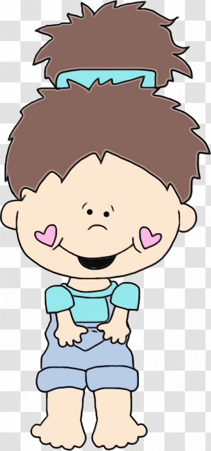 Cartoon Clip Art Cheek Child Nose - Watercolor - Smile Toddler Transparent PNG