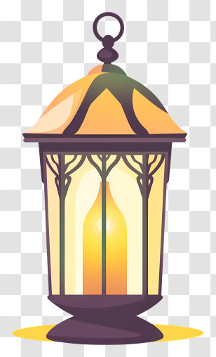 Eid Light - Cozy Lantern With Candle Transparent PNG